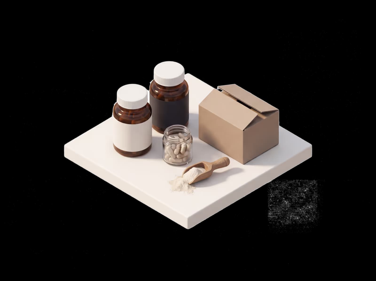 Isometric illustration for Supplement insurance