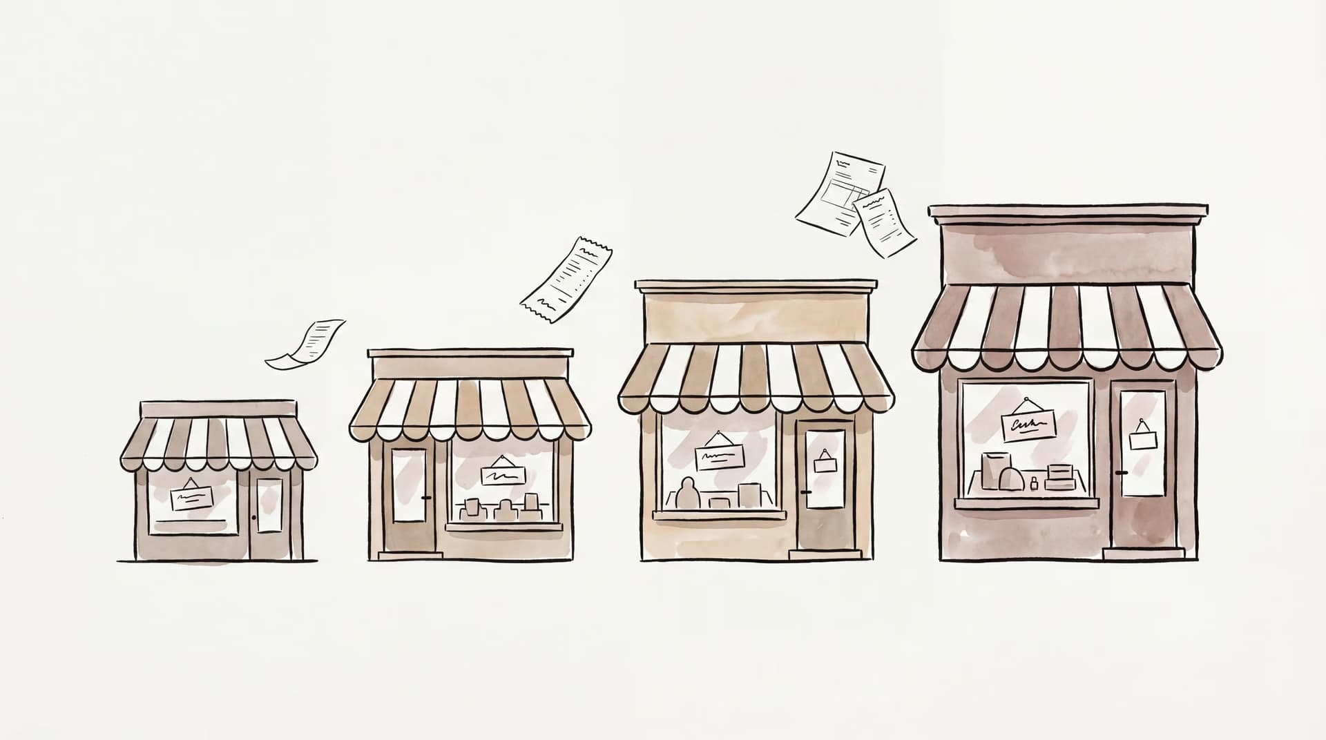 Online store insurance costs scale with revenue tier from a small Shopify storefront to a multi-million dollar operation